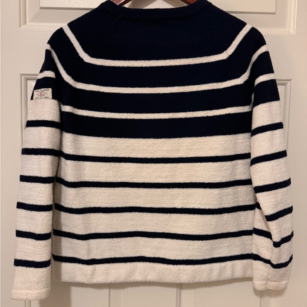 Joules Navy and White Striped Sweater - Picture 4 of 4